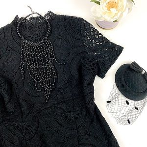 Missguided High Neck Black Lace Mini Dress 🖤
